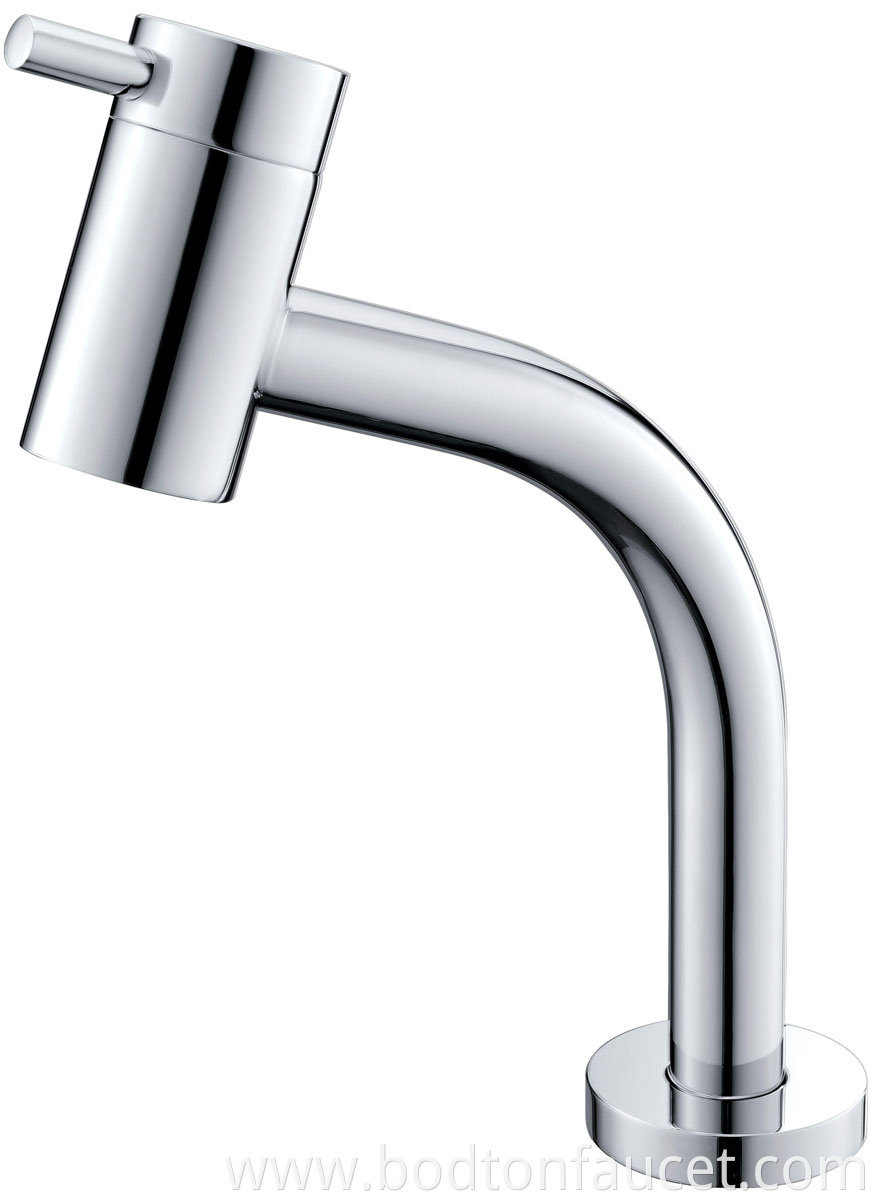 Household basin faucet with handle